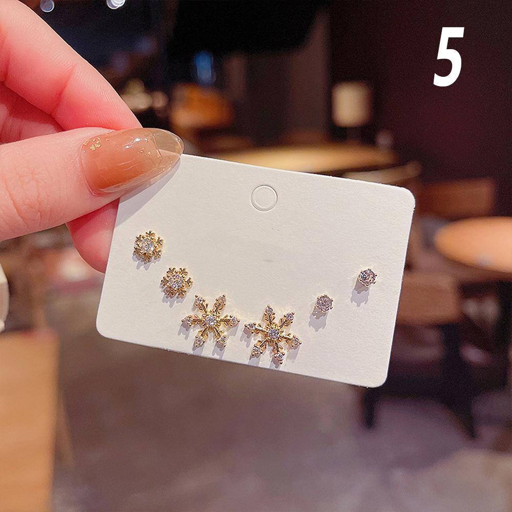 Compact Women Geometric Stud Earrings Fashion Jewellery Set Women Girls