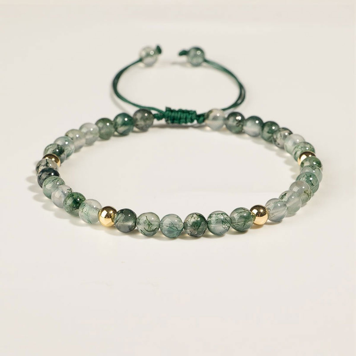 Luxurious Green Aquatic Agate Bracelet Natural Stone Jewelry Elegant Gift