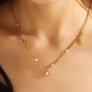 Elegant Six-Pointed Star Necklace for Women Delicate Pendant Jewelry Gift