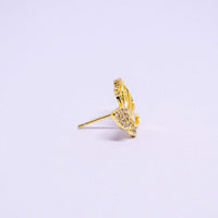 Butterfly Zircon Earrings Hollow Design Spring Summer Jewelry for Women Girls