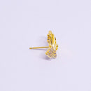 Butterfly Zircon Earrings Hollow Design Spring Summer Jewelry for Women Girls