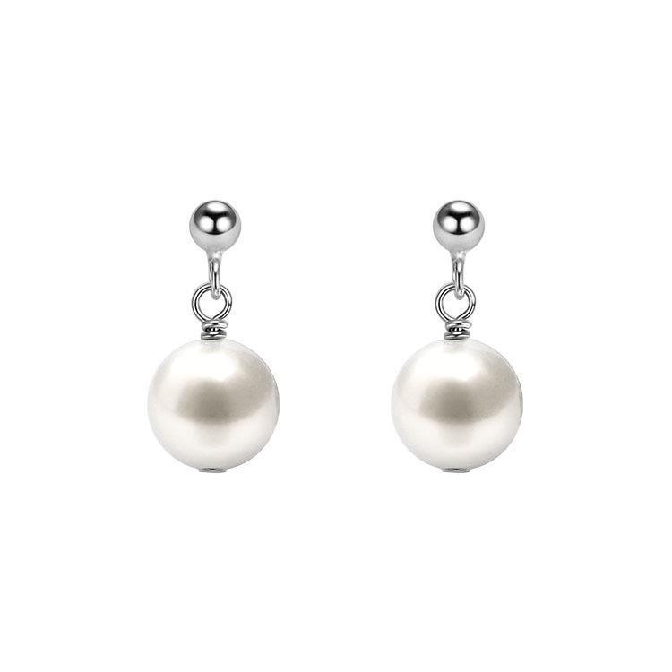 Simple Fashion Pearl Earrings Elegant High Grade Jewelry for Women Ladies