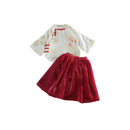 Girls Two-Piece Hanfu New Year Dress