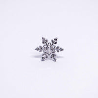 Zircon Snowflake Christmas Earrings Studs Winter Jewelry for Women and Girls