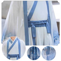 Boys' Light Blue Chinese Costume