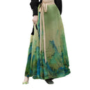 Women's Jiangshan Scenic Print Horsehair Skirt Set