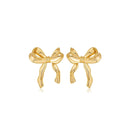 Bow Earrings Stud Women Fashion Jewellery Elegant Trendy Accessories Gift