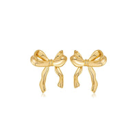 Bow Earrings Stud Women Fashion Jewellery Elegant Trendy Accessories Gift