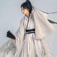 Bamboo Pattern Traditional Chinese Clothing Hanfu Dress