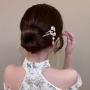 Chinese Style Double Lotus Hairpin Hanfu Headdress Elegant Accessories