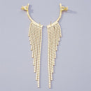 Rhinestone Tassel Earrings