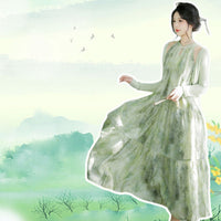 New Chinese Style Long Dress Super Fairy elegant hanfu