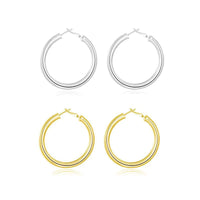 Classic Round Hoop Earrings