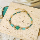 Bohemian Vintage Turquoise Bracelet Women Fashion Jewelry Beaded Gift