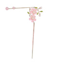 Chinese Style Pink Double Flower Fringe Hairpin Hanfu Headdress for Women