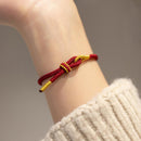 Hand-woven Knotted Red Rope