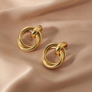 Simple Geometric Knot Earrings Fashion Jewelry for Women Elegant Accessories