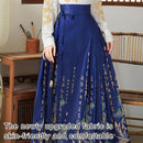 Chinese Horse Face Skirt Womens Long Hanfu Traditional Half Body Skirt