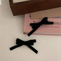 Velvet Hair Bow Clips