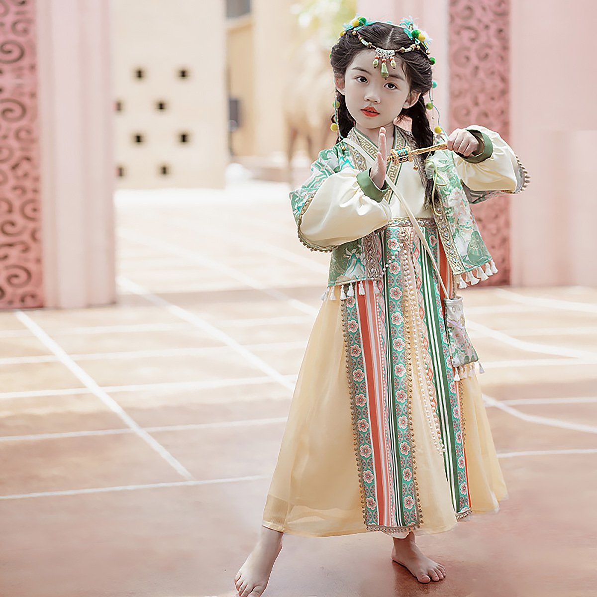 Girls Ethnic Dress Hanfu Ethnic Wear