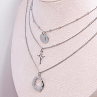 Retro Elegant Necklace Multi-layer Metal Chain Necklace Stacked Clavicle Chain