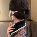 Chinese Style Double Lotus Hairpin Hanfu Headdress Elegant Accessories