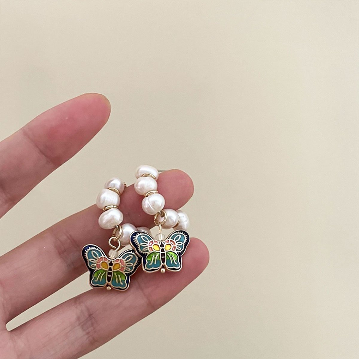 Chinese Butterfly Earrings Retro Jewelry Fashion Vintage Style Earrings