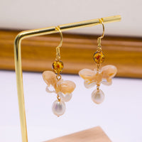 Butterfly Czech Bead Earrings Fashion Jewellery Women Elegant Trendy Gift