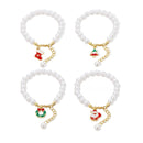 Faux Pearl Bracelet for Women Christmas Gift Adjustable Fashion Jewellery