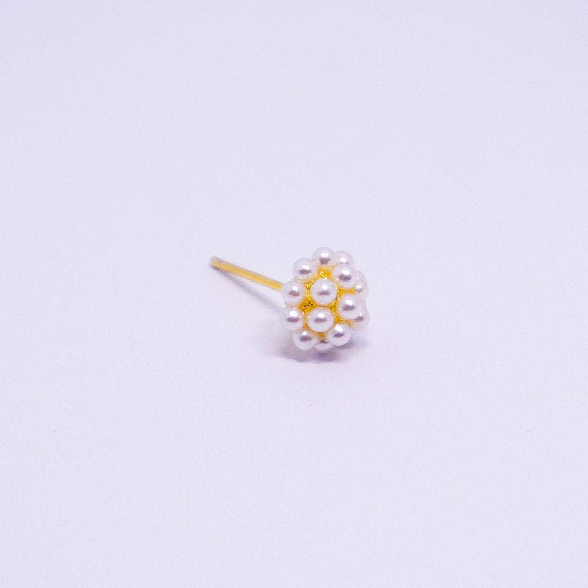 Elegant Simple Mini Pearl Stud Earrings for Girls Delicate Sweet Jewelry Gift