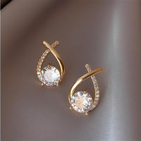 Teardrop Zircon Earrings