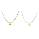 Colourful Pendant Necklace with Small Beads Fashion Jewellery for Women Girls