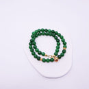 Green Natural Stone Beaded Necklace Beauty Handmade Women Simple Healing Reiki