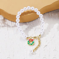 Faux Pearl Bracelet for Women Christmas Gift Adjustable Fashion Jewellery