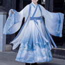 Boys' Light Blue Chinese Costume