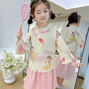 Girls Two-Piece Hanfu Clothing Set