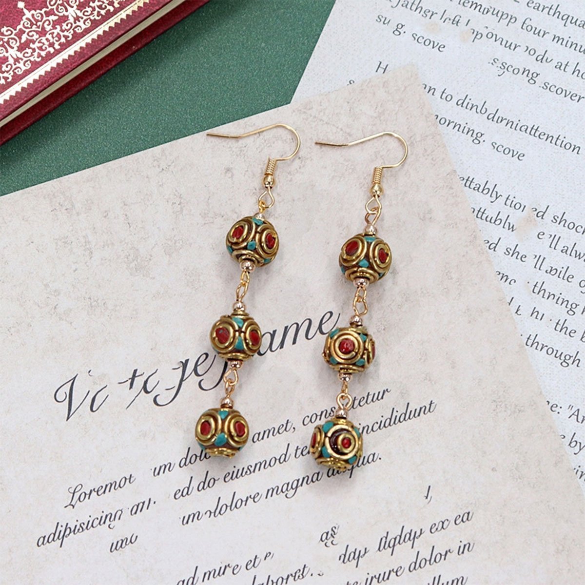 Retro Ethnic Style Earrings Fashion Jewelry for Women Bohemian Accessories Gift