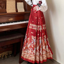 Chinese Horse Face Skirt Womens Long Hanfu Traditional Half Body Skirt