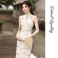 Women's Chinese Halter Neck Qipao