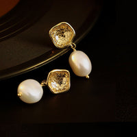 Elegant Baroque Earrings French Simple Fashion Jewelry for Women