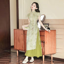 Elegant Long Shirt and Skirt Cheongsam