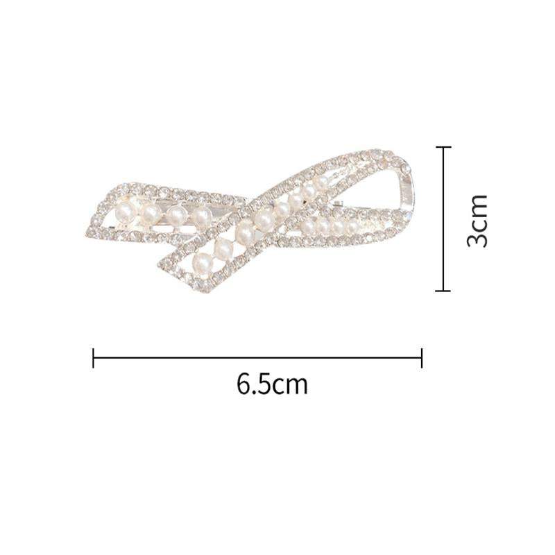 Pearl Flash Imitation Diamond Hairpin