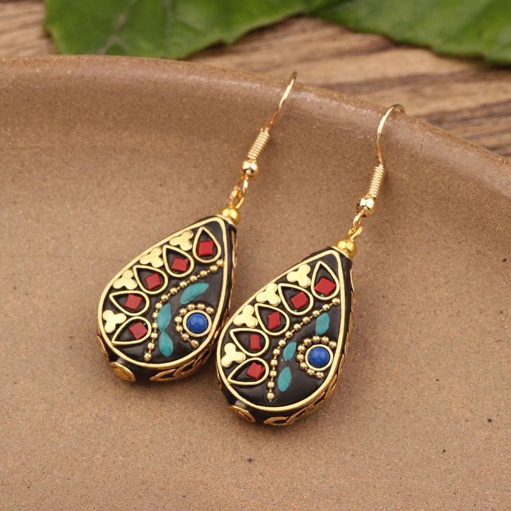 Retro Ethnic Style Earrings Fashion Jewelry for Women Bohemian Accessories Gift