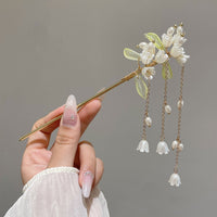 Chinese Style Lily of the Valley Fringe Hairpin Hanfu Headdress Accessories