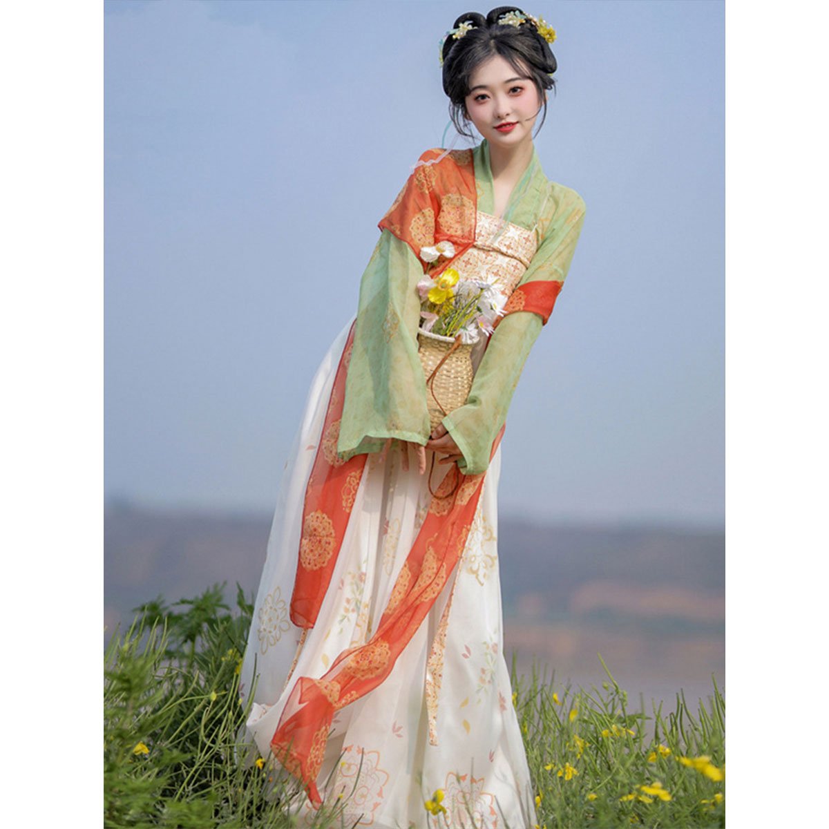 Tang Style Chest-length Skirt Ru New Style Hanfu Women's Summer