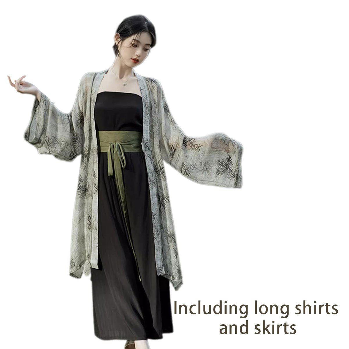 New Chinese Song-style Hanfu Women's Clothing Two Pcs Set