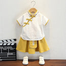 Girls Chinese Style Dress Two-Piece Traditional Outfit