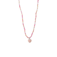 Colourful Pendant Necklace with Small Beads Fashion Jewellery for Women Girls