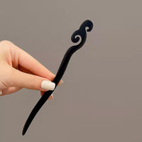 Retro wooden carved hair sticks - elegant hair accessories in 8 styles