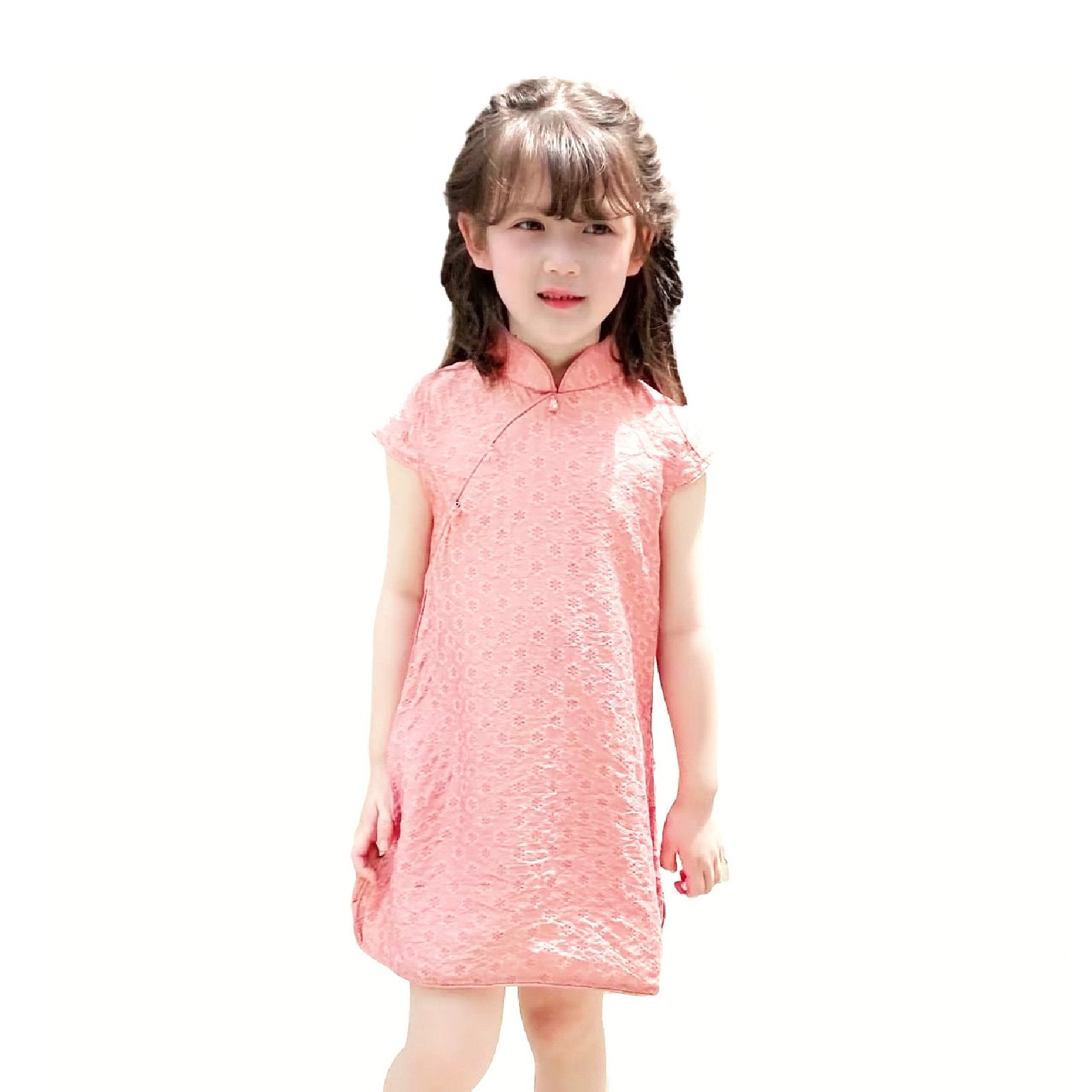 Girls' Pink Chinese Dress Cheongsam